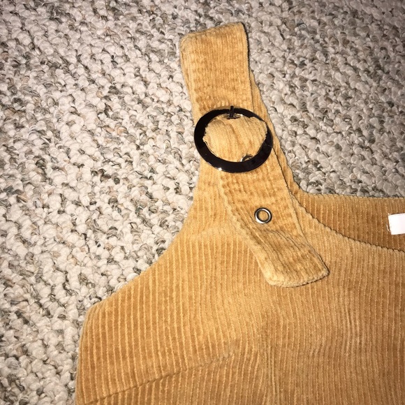 Mustard Colored Corduroy Romper - Picture 6 of 6